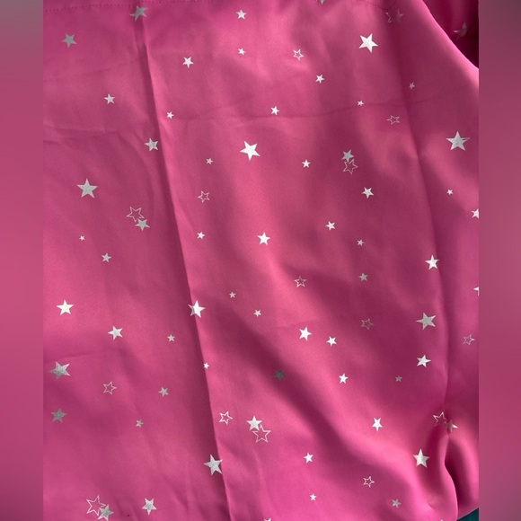 Pink Star Patterned Curtains 2 pieces - Picture 4 of 5